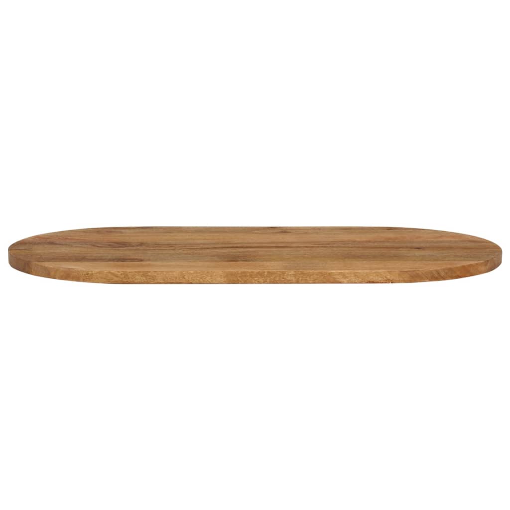 tömör mangófa ovális asztallap 120 x 50 x 2,5 cm