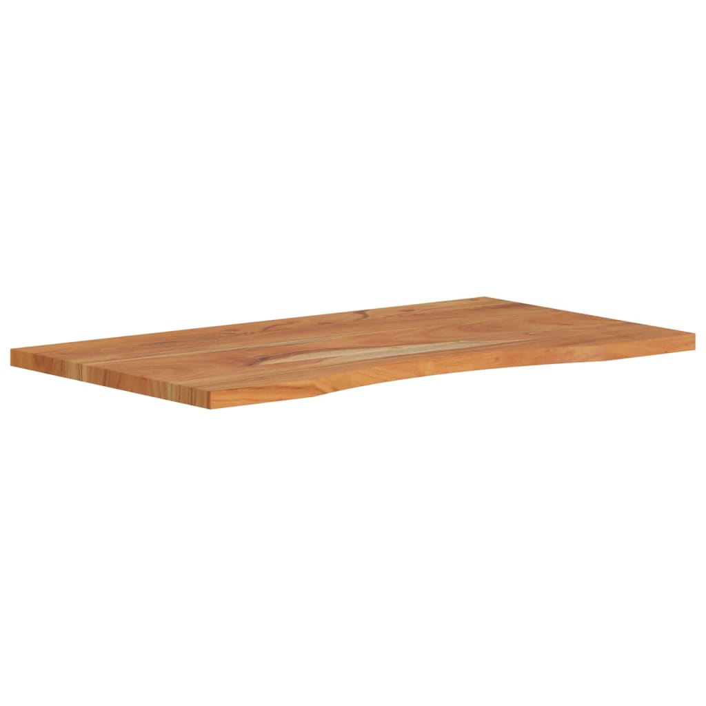 tömör akácfa téglalap alakú asztallap 80 x 50 x 2,5 cm