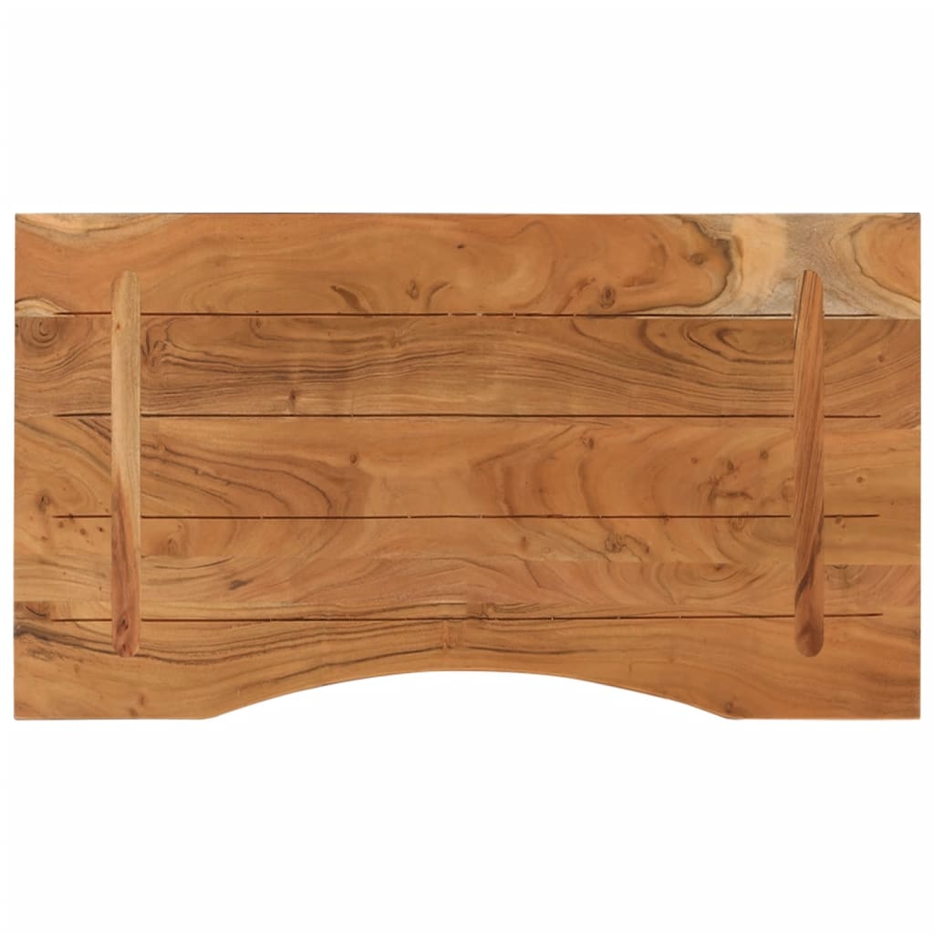 tömör akácfa téglalap alakú asztallap 80 x 50 x 2,5 cm