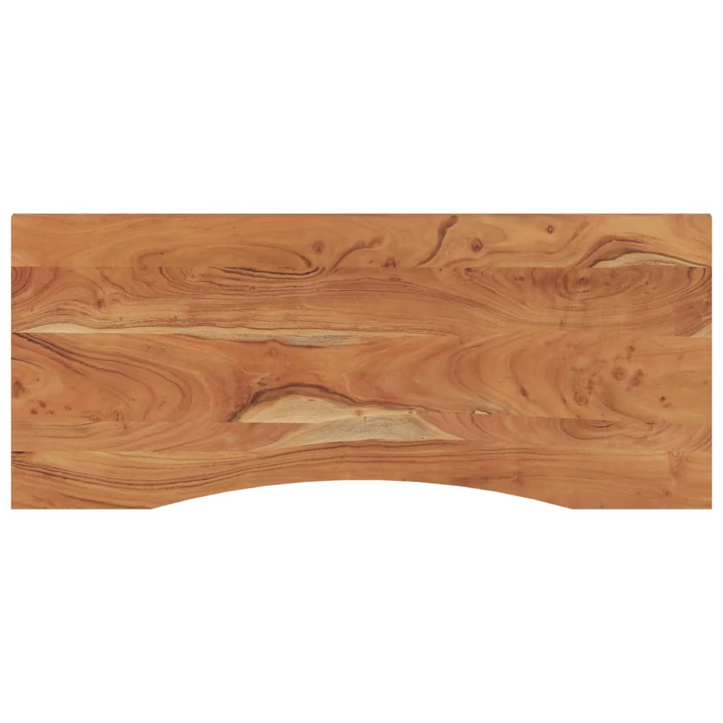 tömör akácfa téglalap alakú asztallap 110 x 50 x 2,5 cm