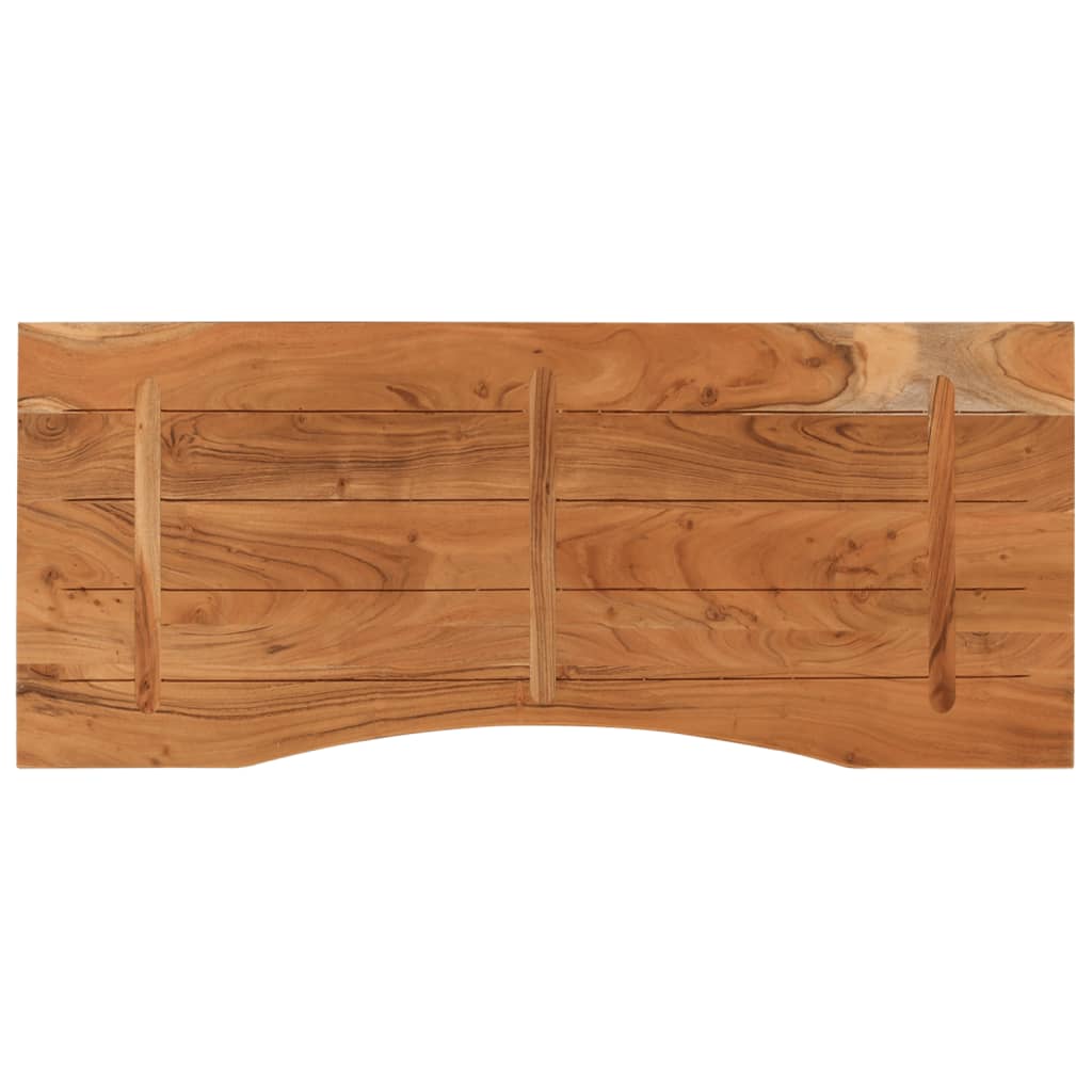 tömör akácfa téglalap alakú asztallap 110 x 50 x 2,5 cm
