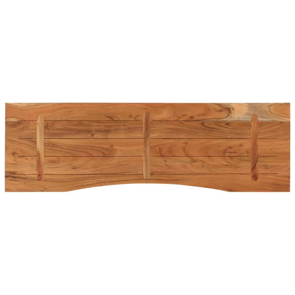 tömör akácfa téglalap alakú asztallap 140 x 50 x 2,5 cm