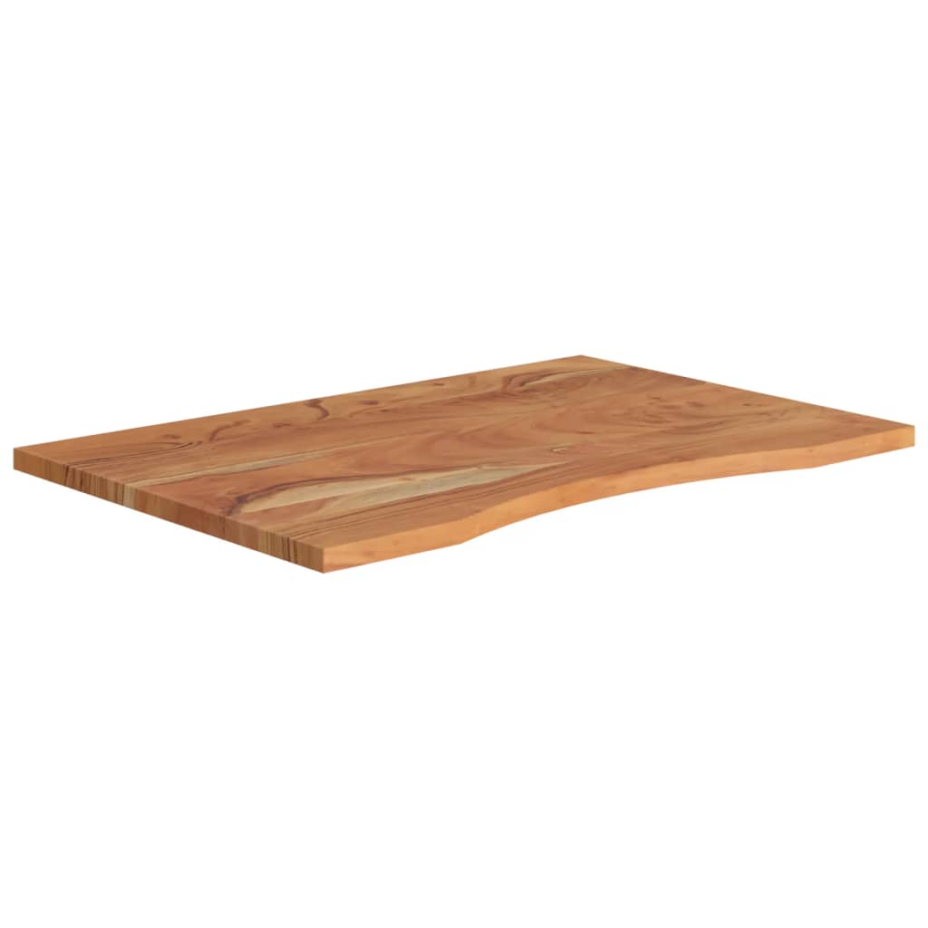 tömör akácfa téglalap alakú asztallap 90 x 60 x 2,5 cm