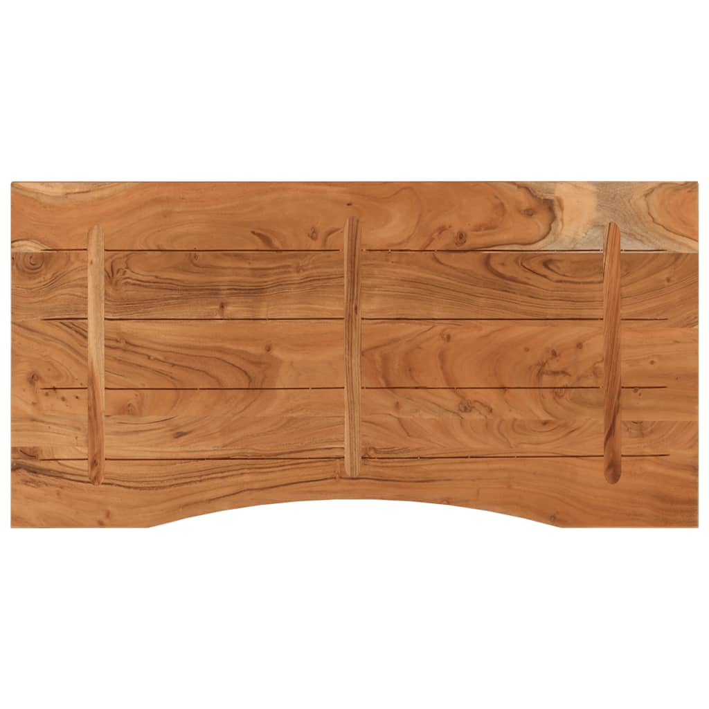 tömör akácfa téglalap alakú asztallap 120 x 60 x 2,5 cm