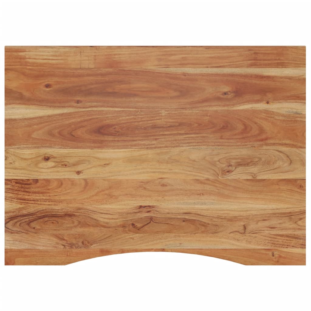 tömör akácfa téglalap alakú asztallap 110 x 80 x 2,5 cm