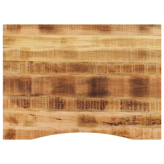 tömör nyers mangófa íves asztallap 100 x 80 x 2,5 cm