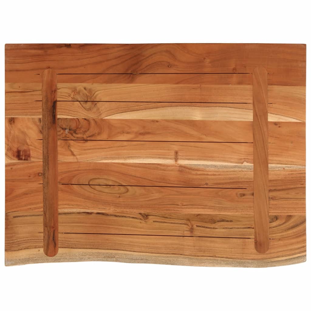 tömör akácfa téglalap alakú fürdőszobai pult 70 x 60 x 2,5 cm