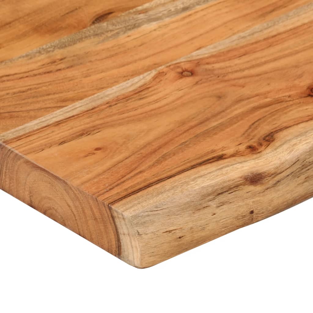 tömör akácfa téglalap alakú fali polc 100 x 20 x 3,8 cm