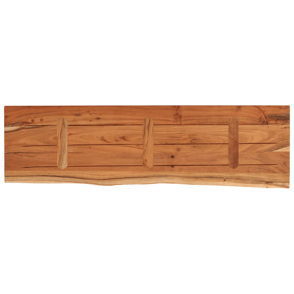 tömör akácfa téglalap alakú fali polc 100 x 30 x 3,8 cm