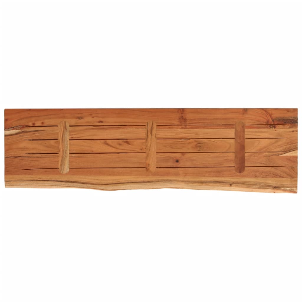 tömör akácfa téglalap alakú asztallap 140 x 40 x 3,8 cm