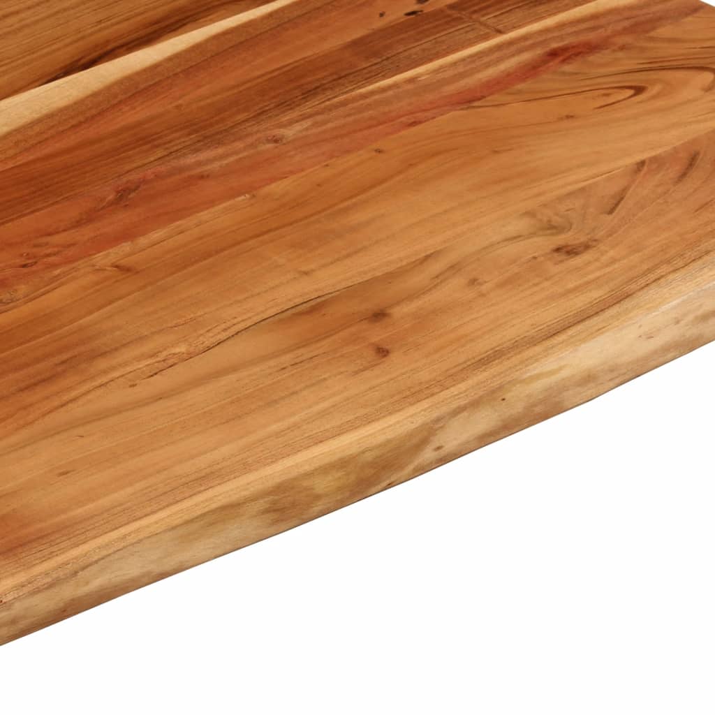 tömör akácfa téglalap alakú asztallap 110 x 80 x 3,8 cm