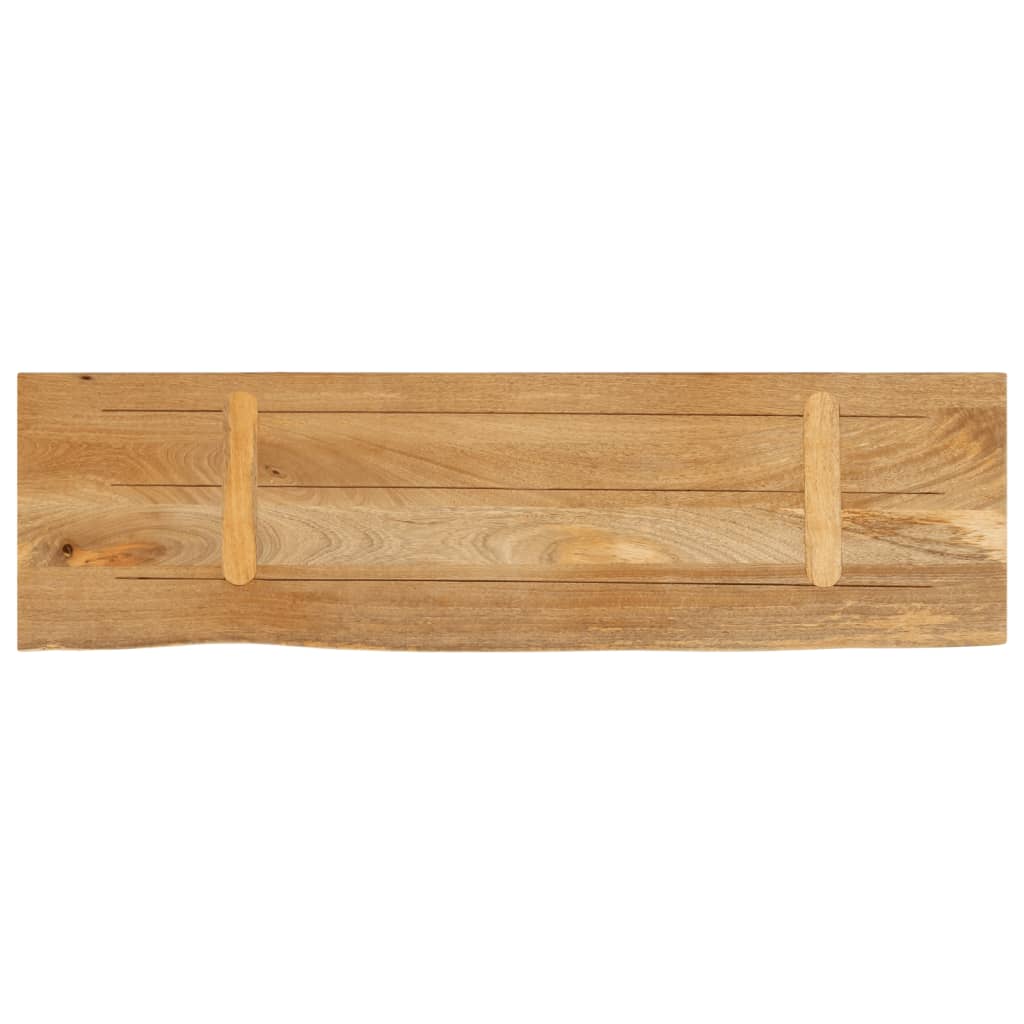 tömör mangófa természetes élű asztallap 120 x 40 x 2,5 cm