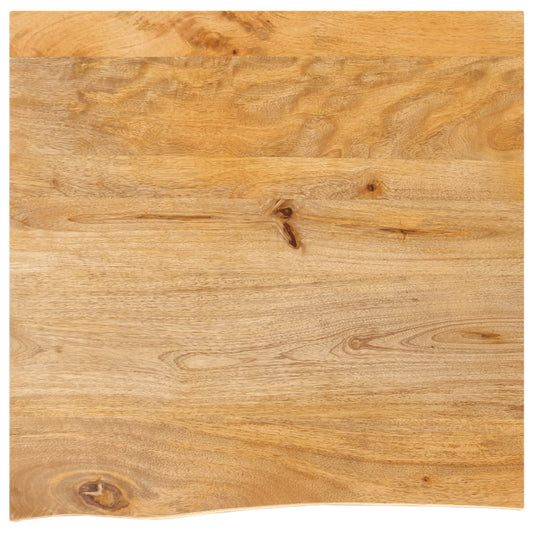 tömör mangófa természetes élű asztallap 60 x 60 x 2,5 cm