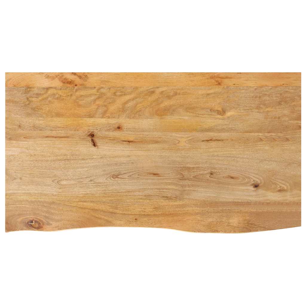 tömör mangófa természetes élű asztallap 120 x 60 x 2,5 cm