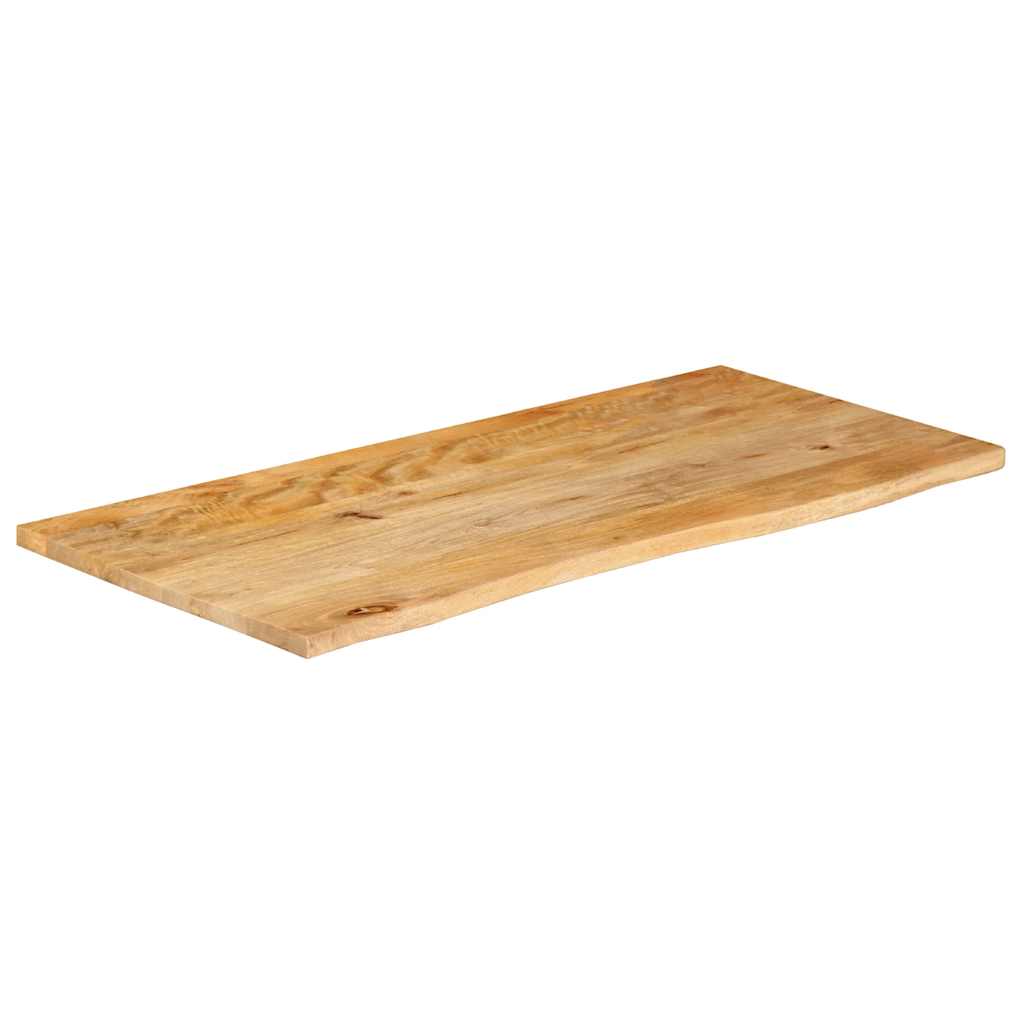 tömör mangófa természetes élű asztallap 120 x 60 x 2,5 cm