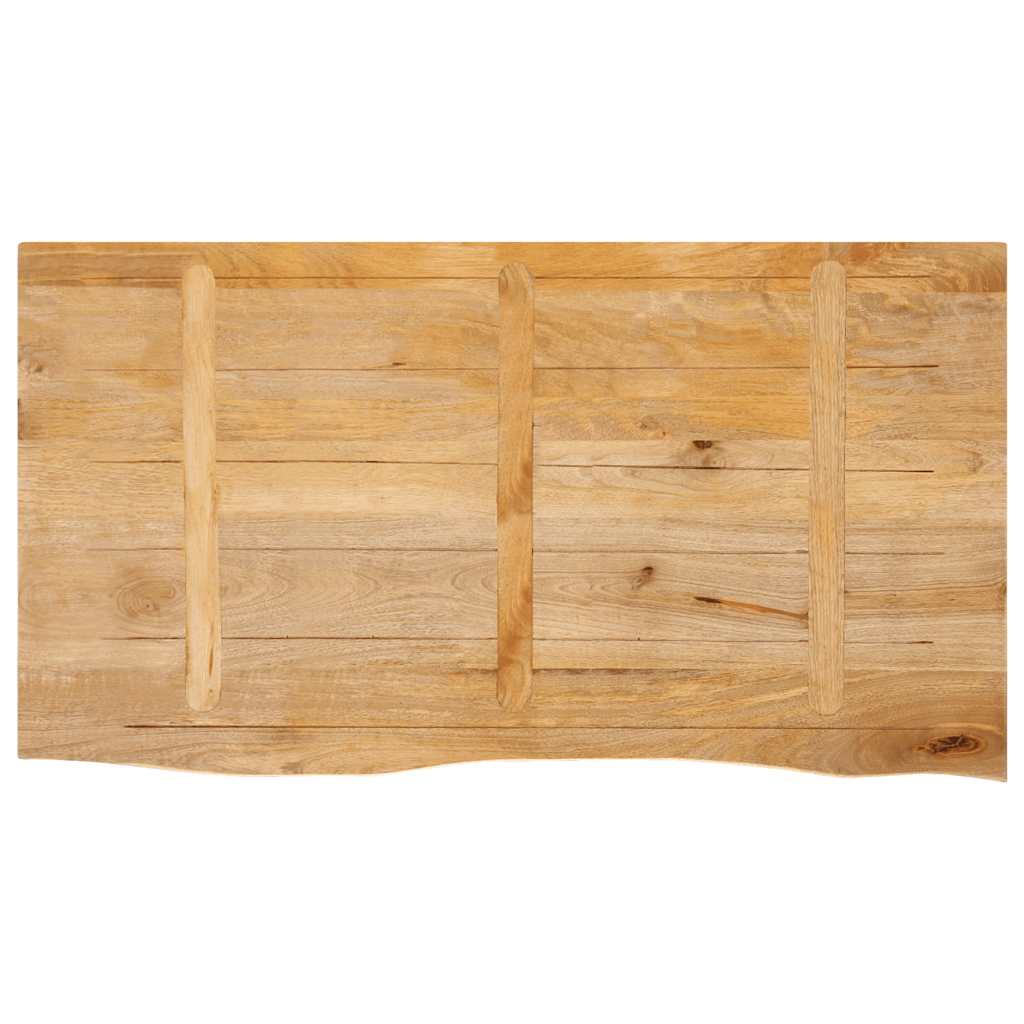tömör mangófa természetes élű asztallap 120 x 60 x 2,5 cm