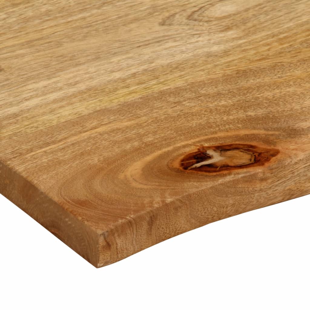 tömör mangófa természetes élű asztallap 120 x 60 x 2,5 cm