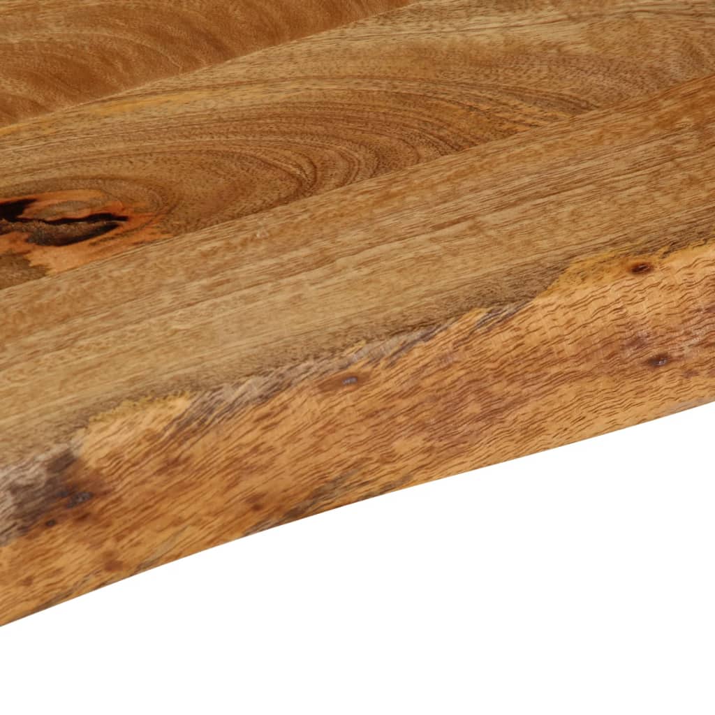tömör mangófa természetes élű asztallap 140 x 60 x 2,5 cm