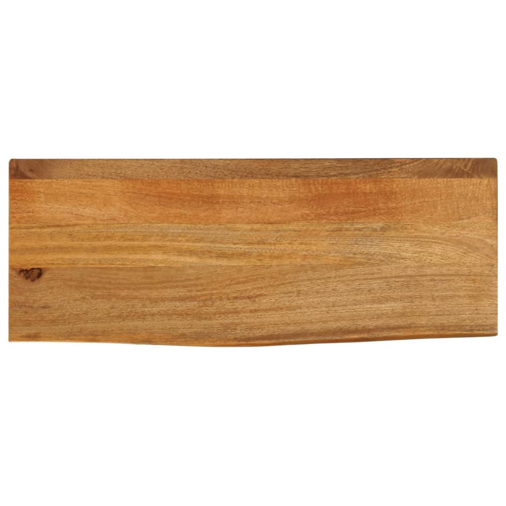 tömör mangófa természetes élű asztallap 80 x 30 x 2,5 cm