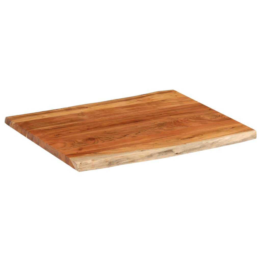 tömör akácfa téglalap alakú asztallap 90x80x2,5 cm