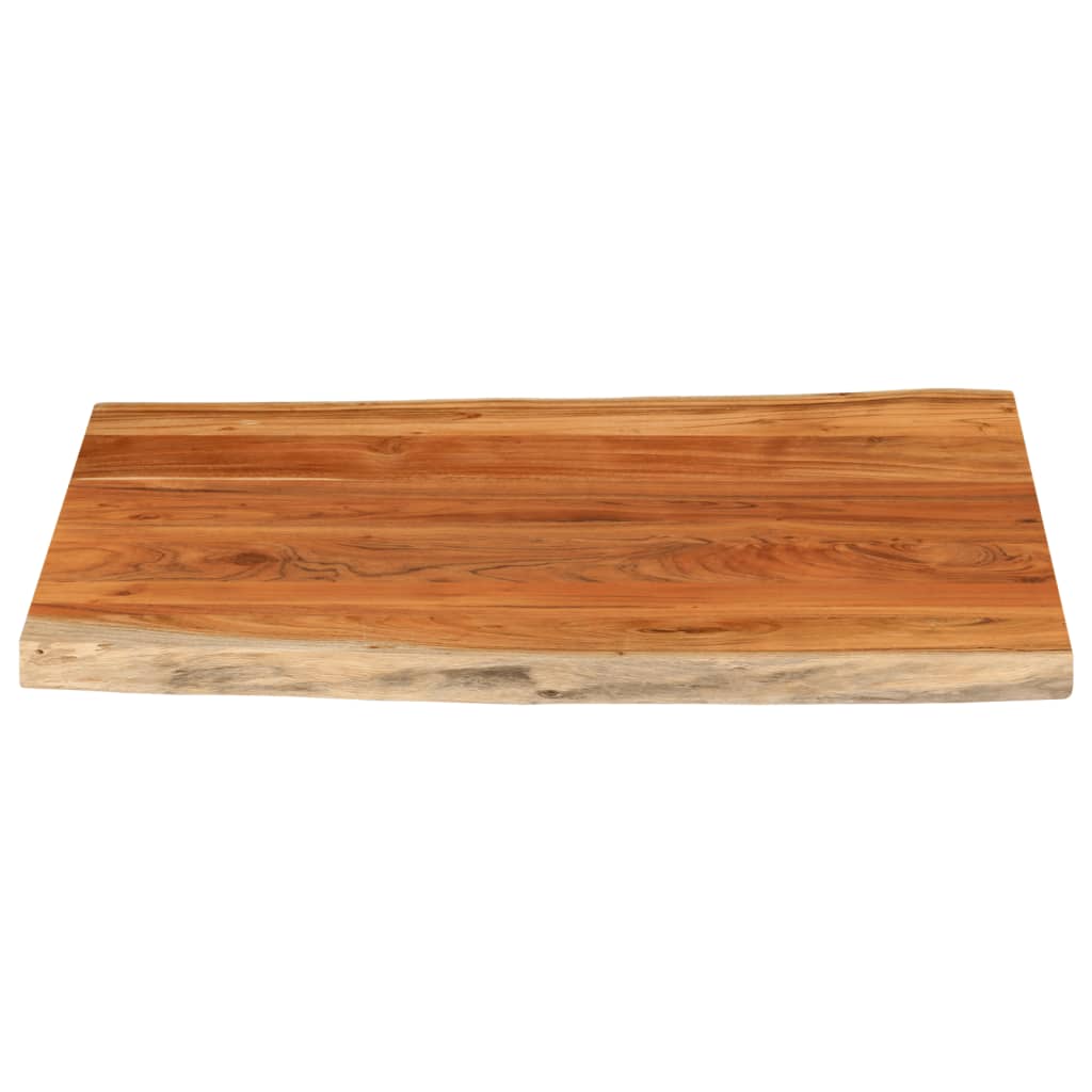 tömör akácfa téglalap alakú asztallap 90x80x2,5 cm