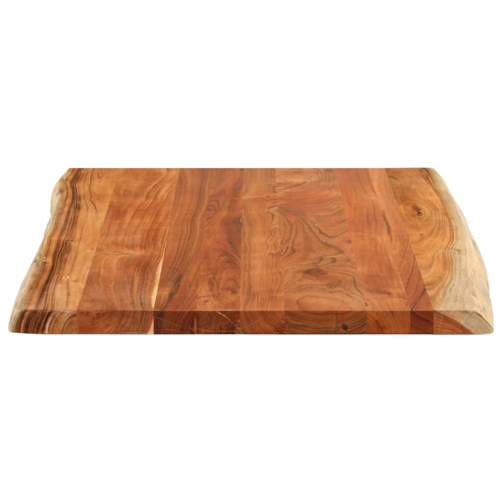 tömör akácfa téglalap alakú asztallap 90x80x2,5 cm