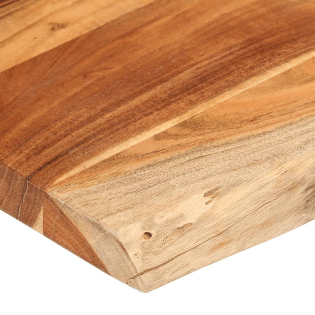 tömör akácfa téglalap alakú asztallap 90x80x2,5 cm