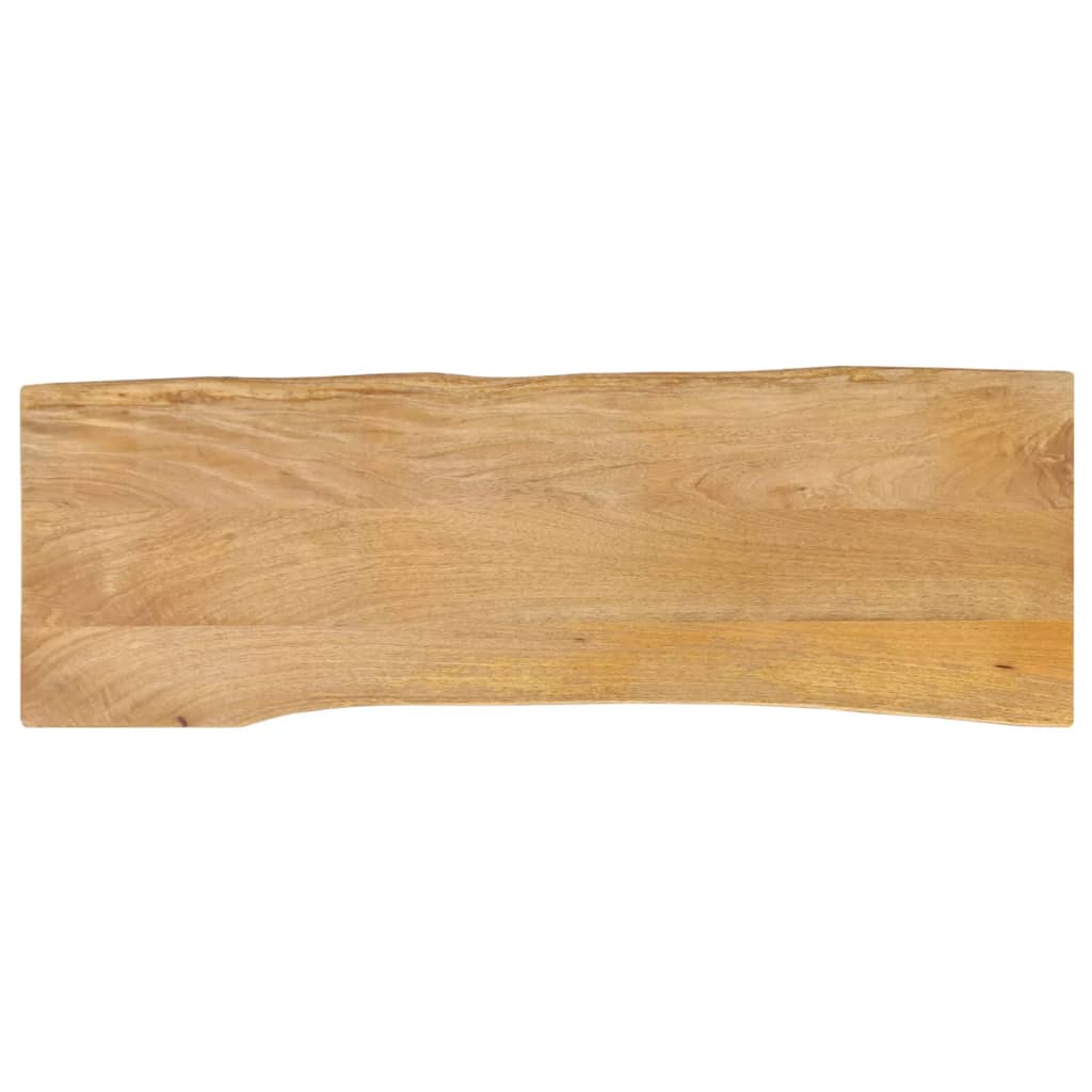 tömör mangófa természetes élű asztallap 120 x 40 x 2,5 cm