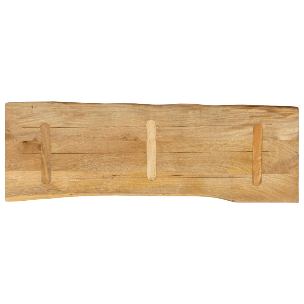 tömör mangófa természetes élű asztallap 120 x 40 x 2,5 cm