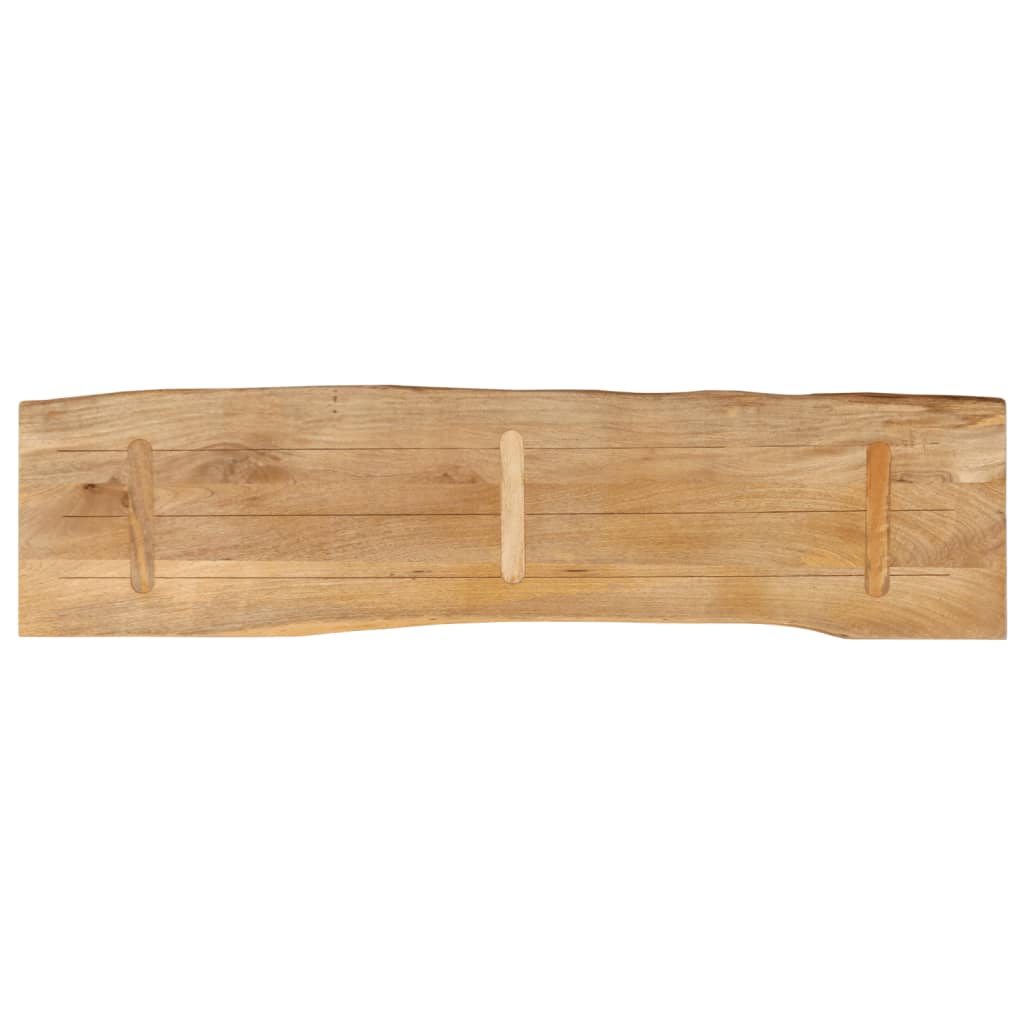 tömör mangófa természetes élű asztallap 160 x 40 x 2,5 cm