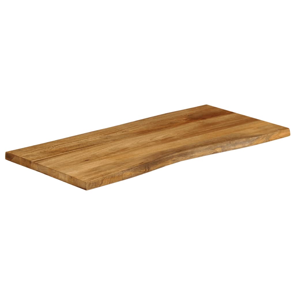 tömör mangófa természetes élű asztallap 120 x 60 x 2,5 cm