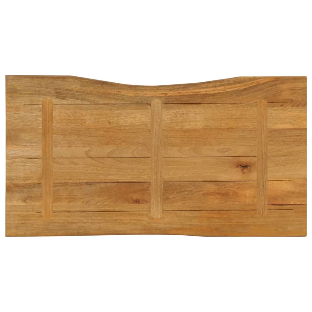 tömör mangófa természetes élű asztallap 120 x 60 x 2,5 cm