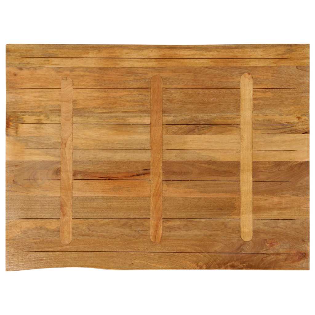 tömör mangófa természetes élű asztallap 110 x 80 x 2,5 cm