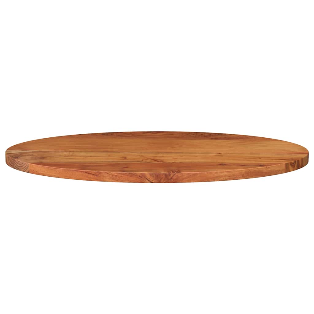 tömör akácfa ovális asztallap 80 x 40 x 3,8 cm