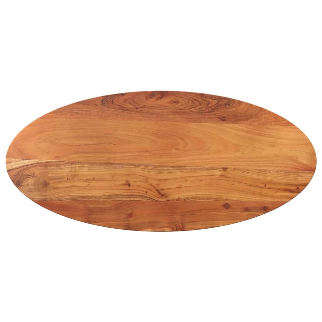 tömör akácfa ovális asztallap 90 x 40 x 3,8 cm