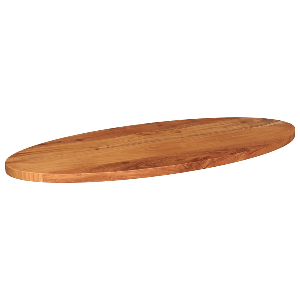 tömör akácfa ovális asztallap 90 x 40 x 3,8 cm