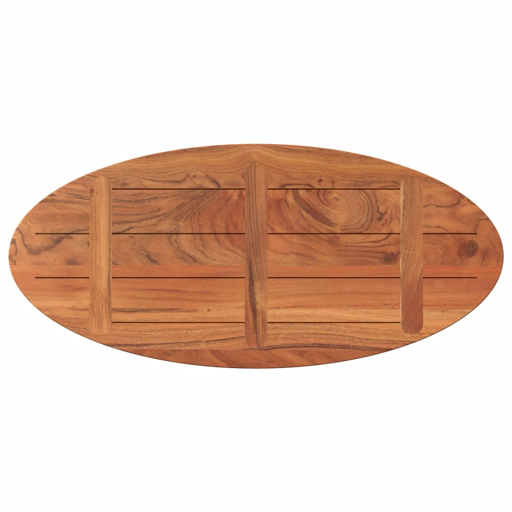 tömör akácfa ovális asztallap 90 x 40 x 3,8 cm