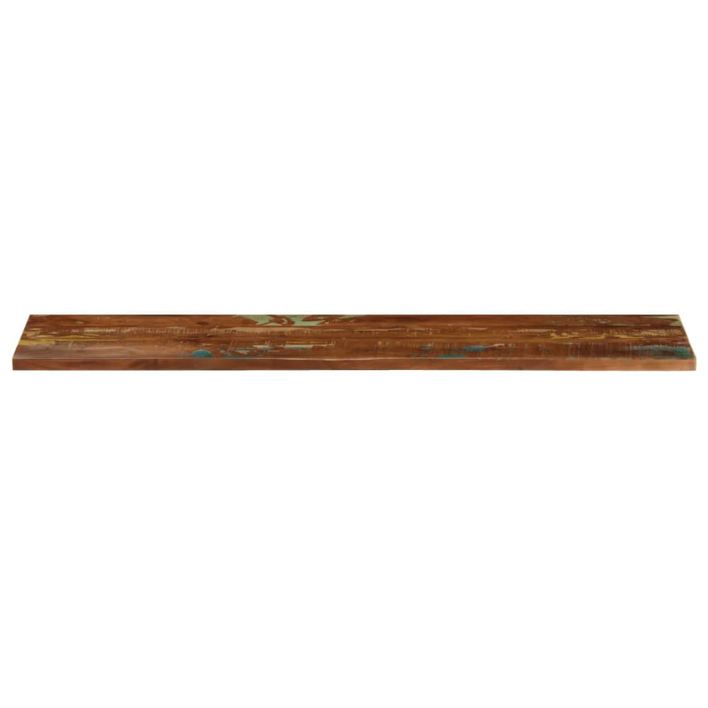 tömör újrahasznosított fa téglalap alakú asztallap 180x40x2,5cm