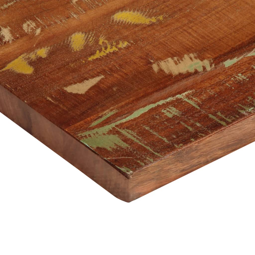 tömör újrahasznosított fa téglalap alakú asztallap 180x40x2,5cm