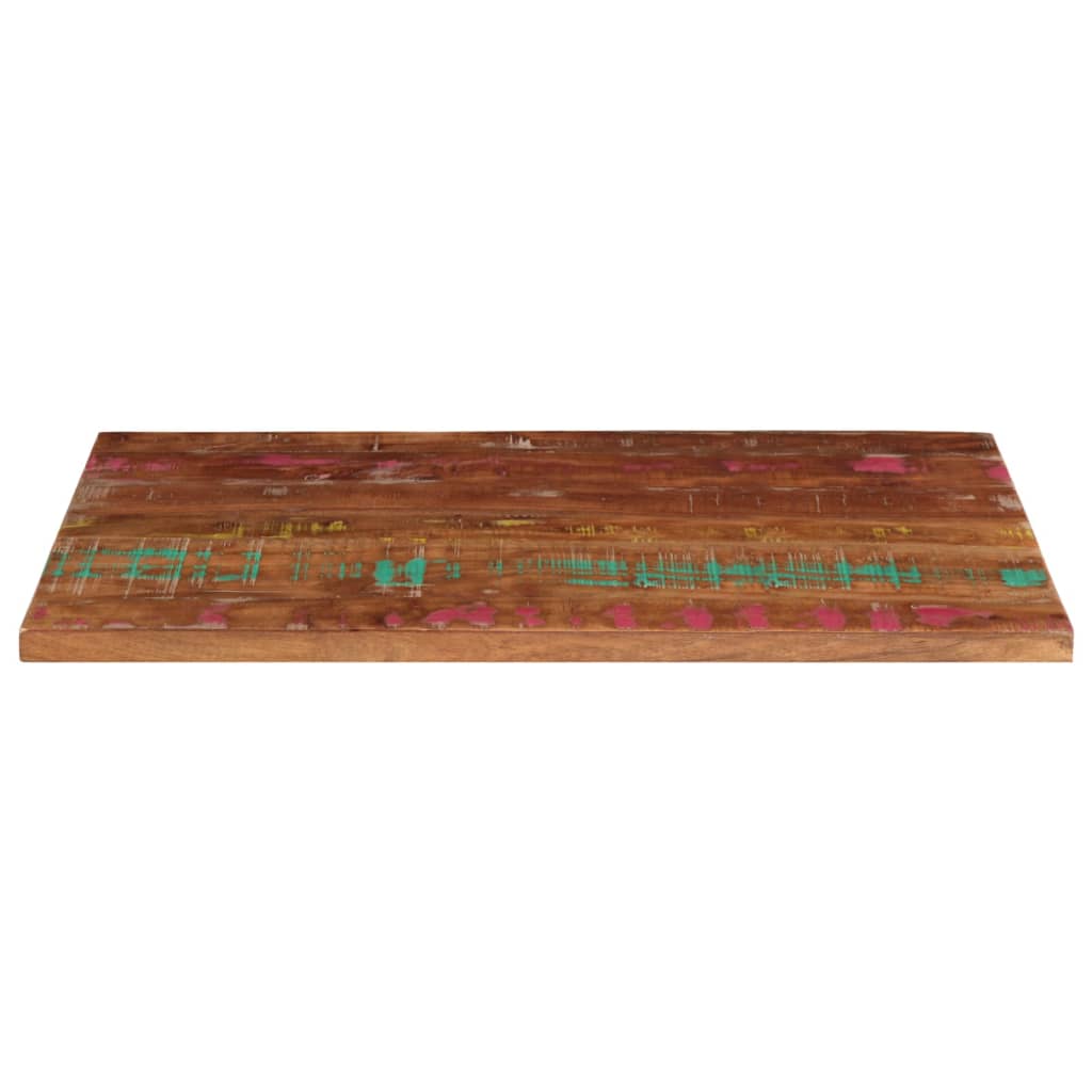 tömör újrahasznosított fa téglalap alakú asztallap 120x50x2,5cm