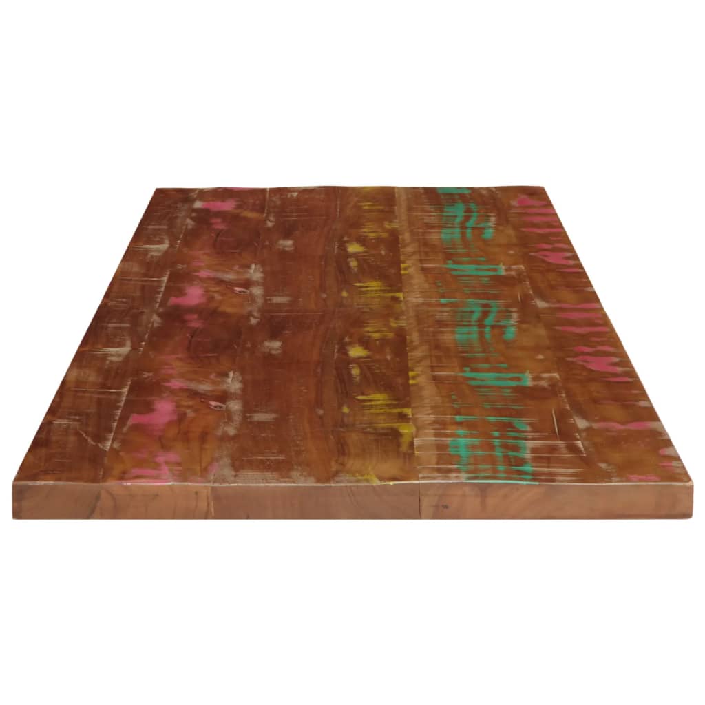 tömör újrahasznosított fa téglalap alakú asztallap 120x50x2,5cm