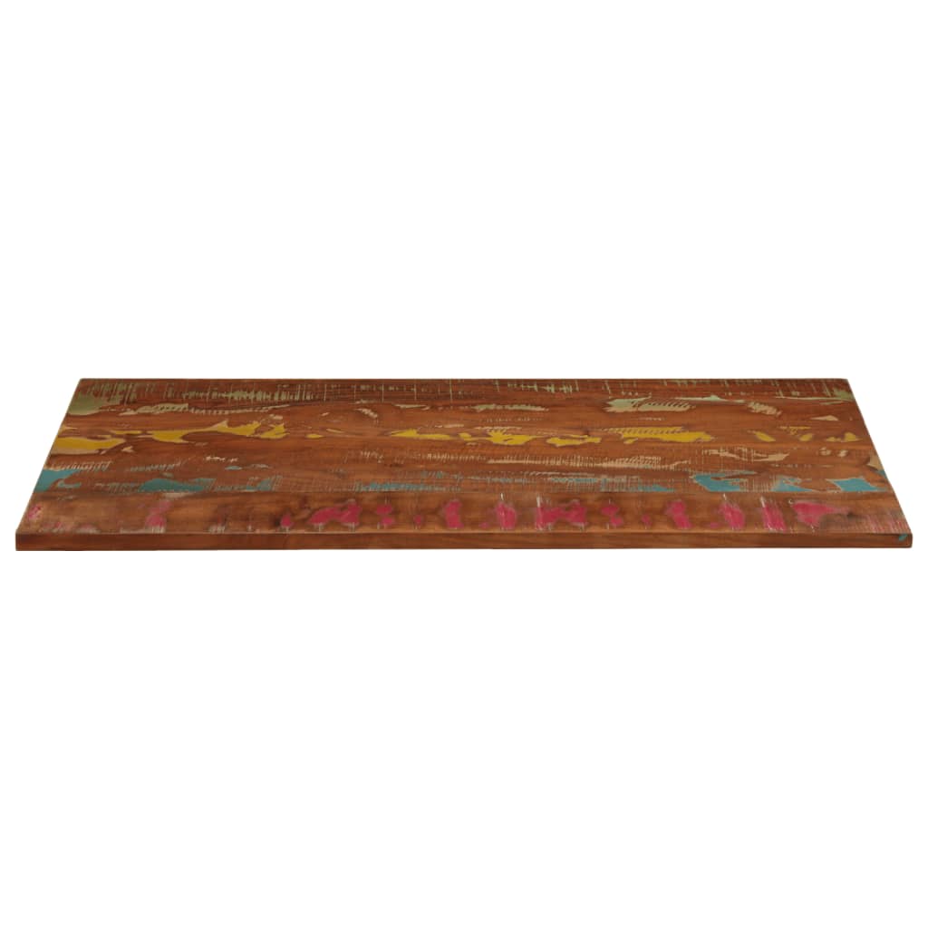 tömör újrahasznosított fa téglalap alakú asztallap 140x60x1,5cm