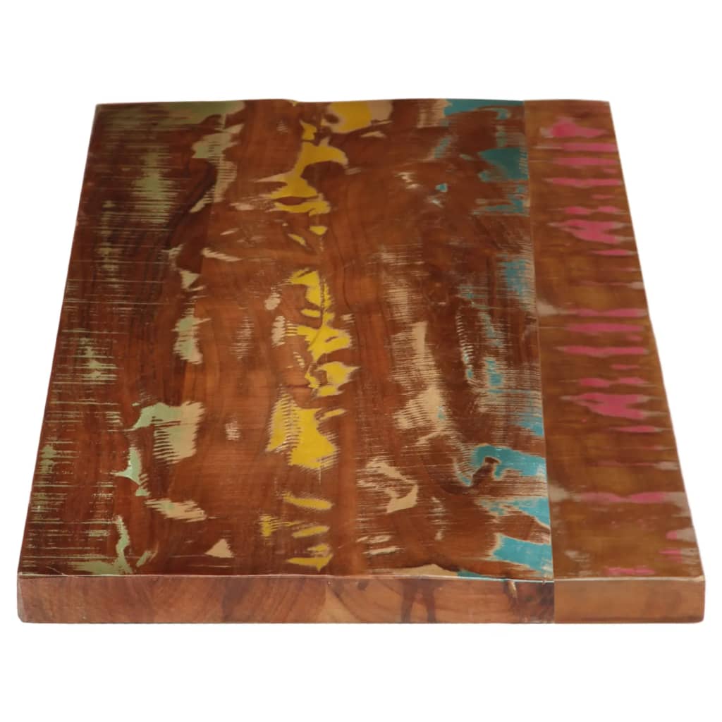 tömör újrahasznosított fa téglalap alakú asztallap 140x60x1,5cm