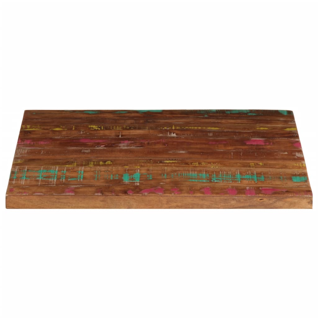 tömör újrahasznosított fa négyzet alakú asztallap 80x80x2,5 cm
