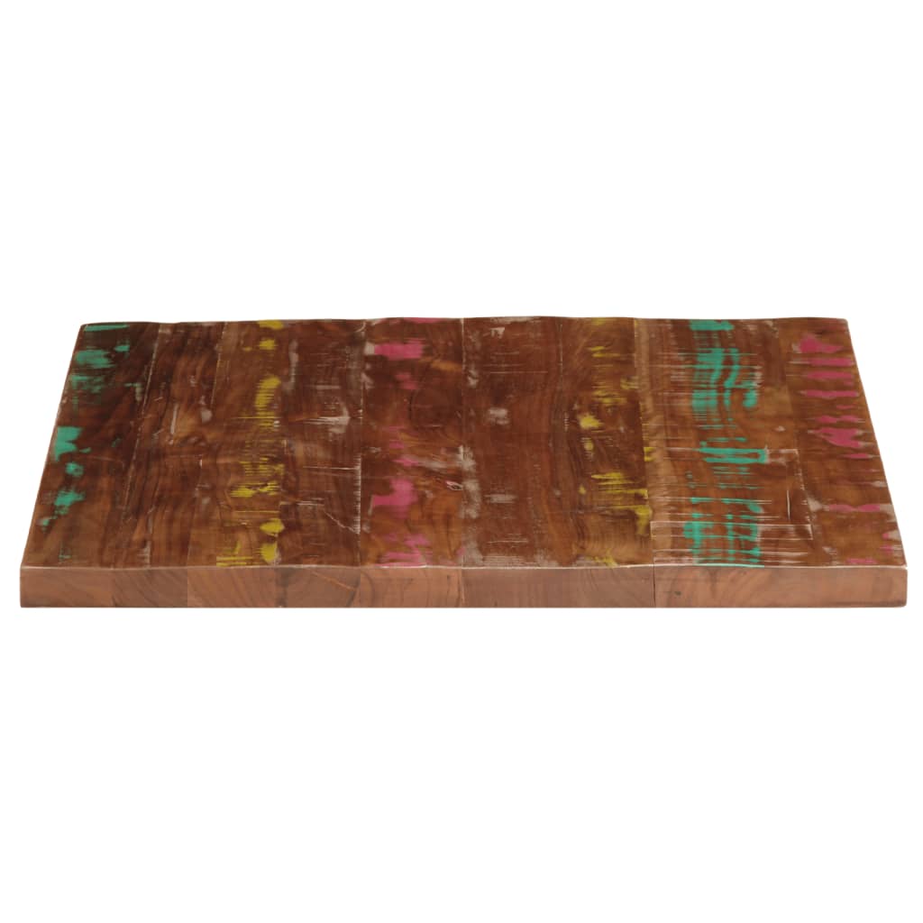 tömör újrahasznosított fa négyzet alakú asztallap 80x80x2,5 cm