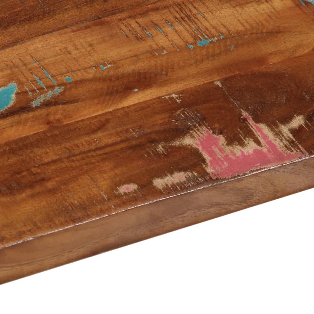 tömör újrahasznosított fa téglalap alakú asztallap 80x20x3,8 cm