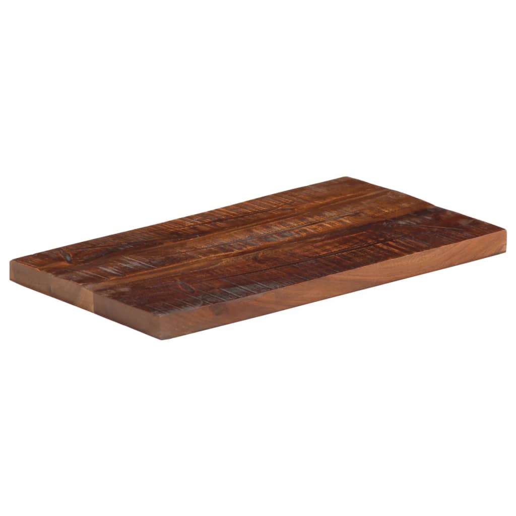 tömör újrahasznosított fa téglalap alakú asztallap 50x30x3,8 cm