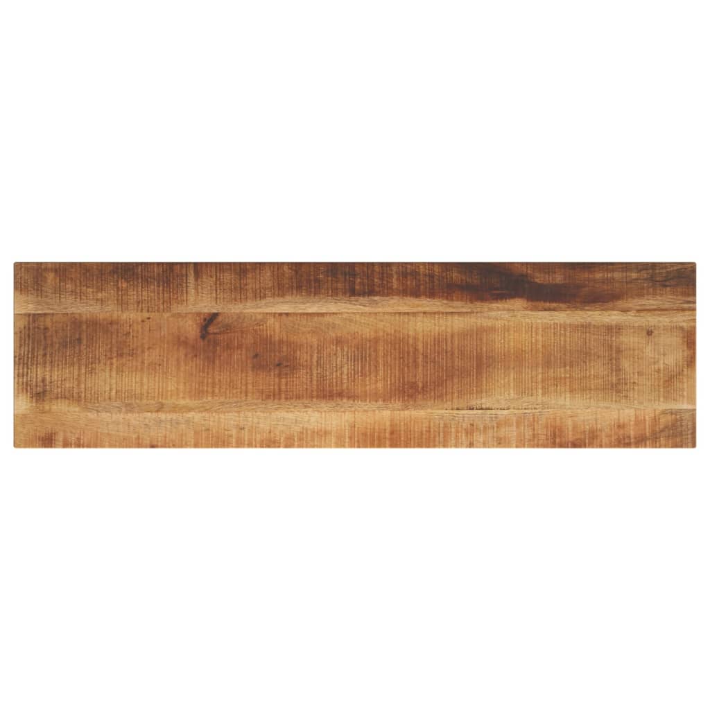 tömör nyers mangófa téglalap alakú asztallap 110x30x2,5 cm