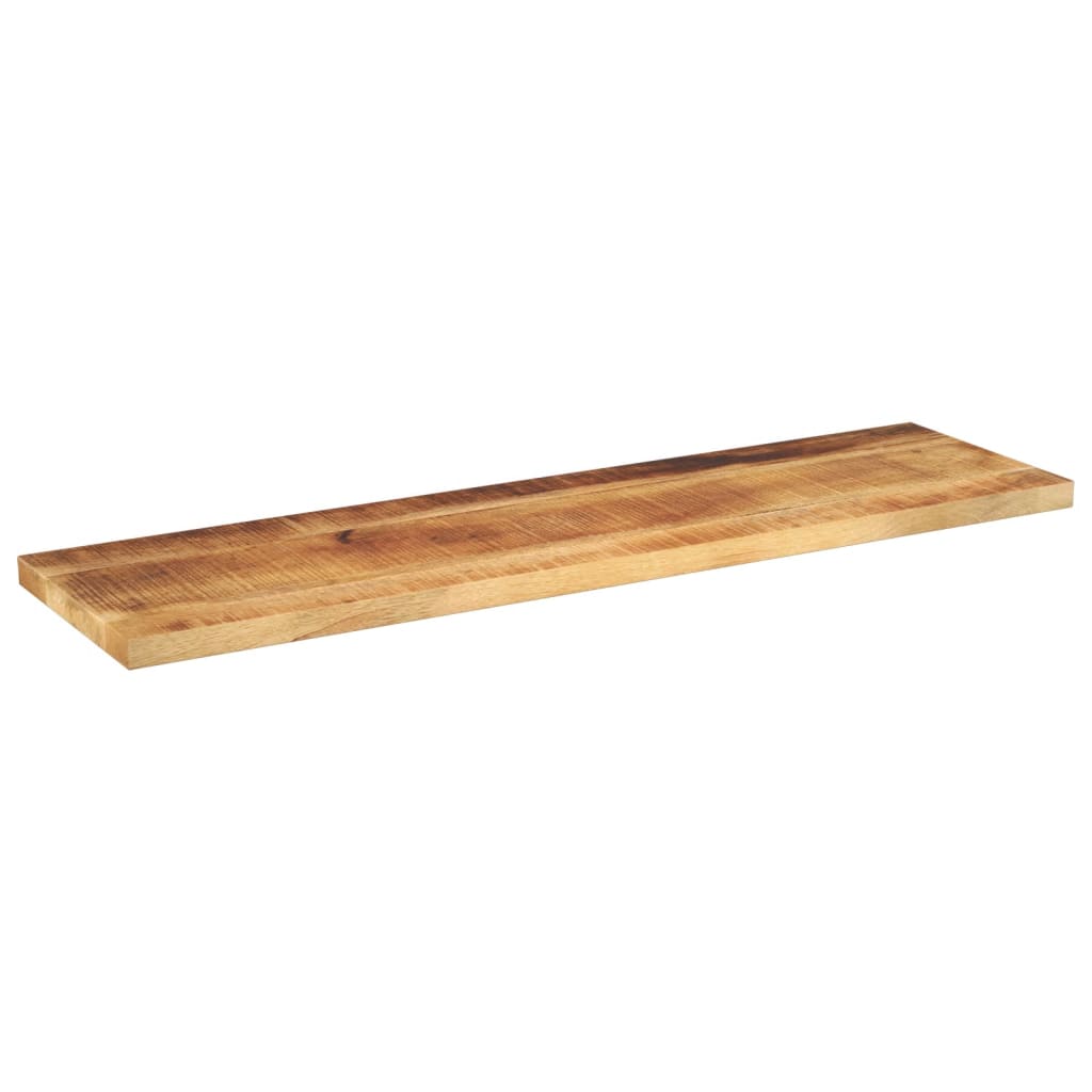 tömör nyers mangófa téglalap alakú asztallap 110x30x2,5 cm
