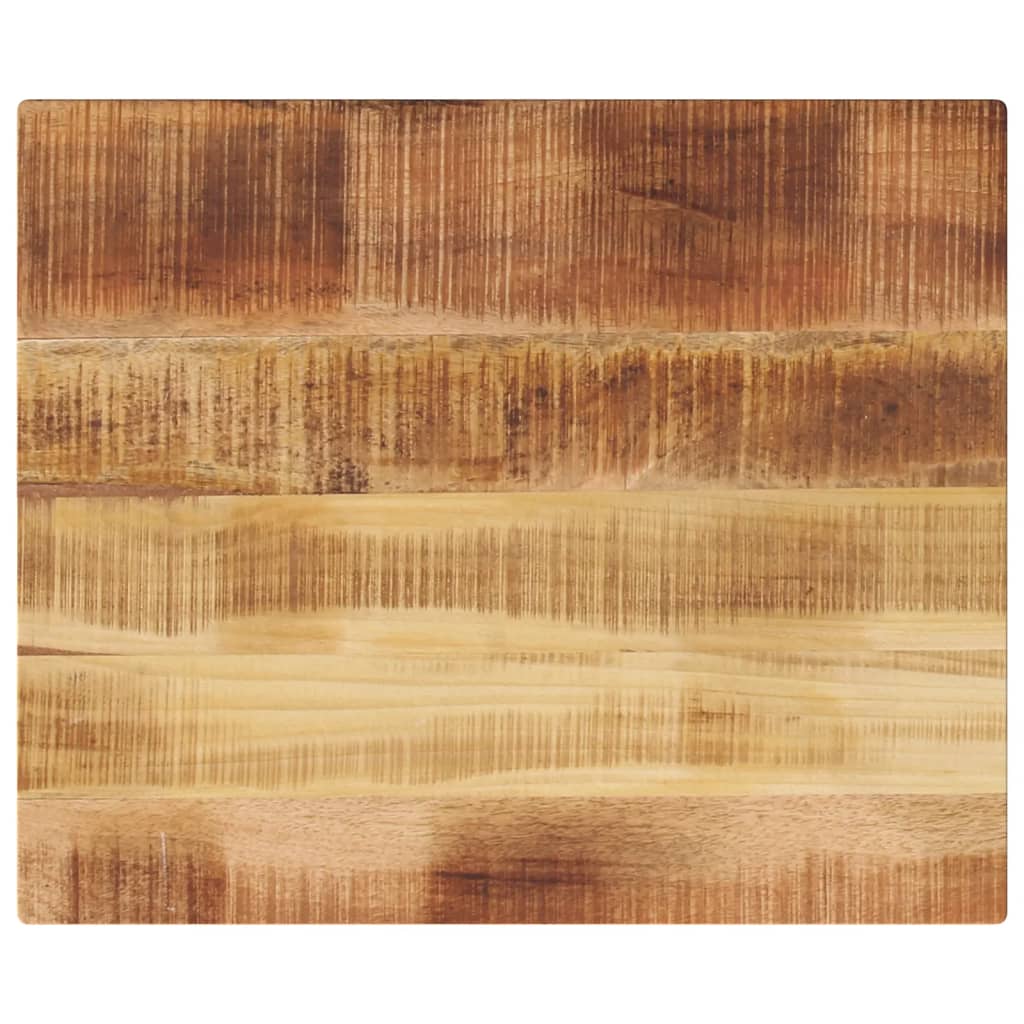 tömör nyers mangófa téglalap alakú asztallap 60x50x2,5 cm